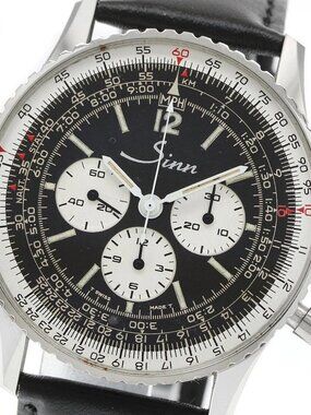 Sinn navigation Chronograph Black / Silver Dial Automatic Men's Watch_943946